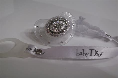 swarovski schnuller mit baby dior schnullerband|dior baby vanity.